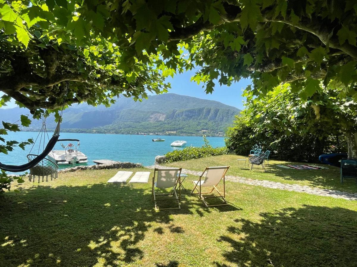 Les Clapotis Chambres Pieds Dans L Eau Lac D Annecy Angon Exteriér fotografie