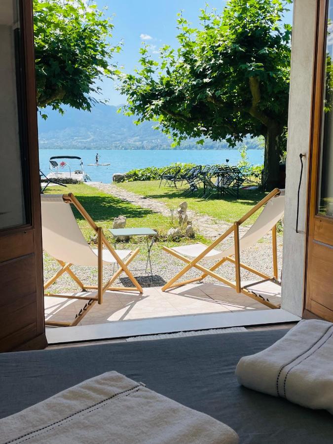 Les Clapotis Chambres Pieds Dans L Eau Lac D Annecy Angon Exteriér fotografie