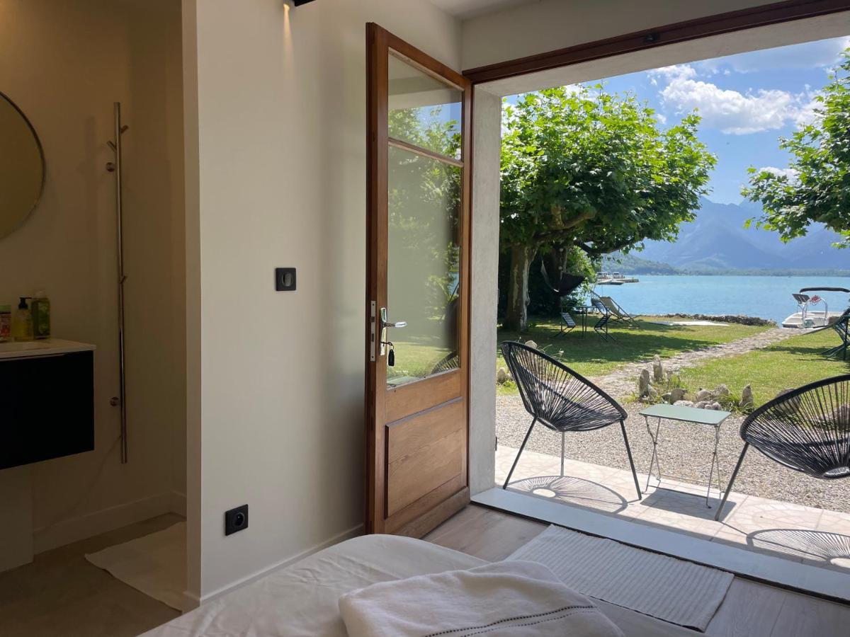 Les Clapotis Chambres Pieds Dans L Eau Lac D Annecy Angon Exteriér fotografie