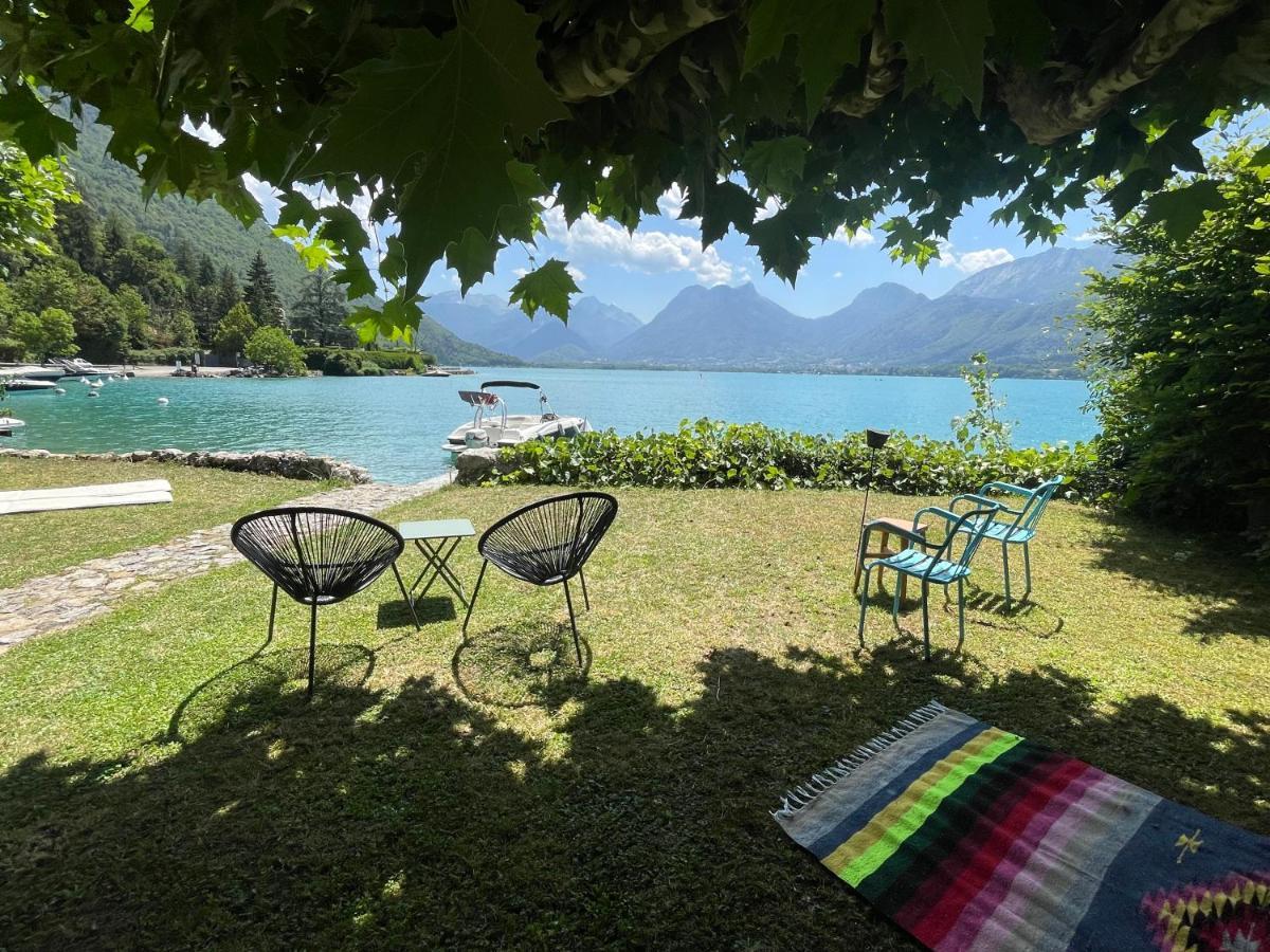 Les Clapotis Chambres Pieds Dans L Eau Lac D Annecy Angon Exteriér fotografie