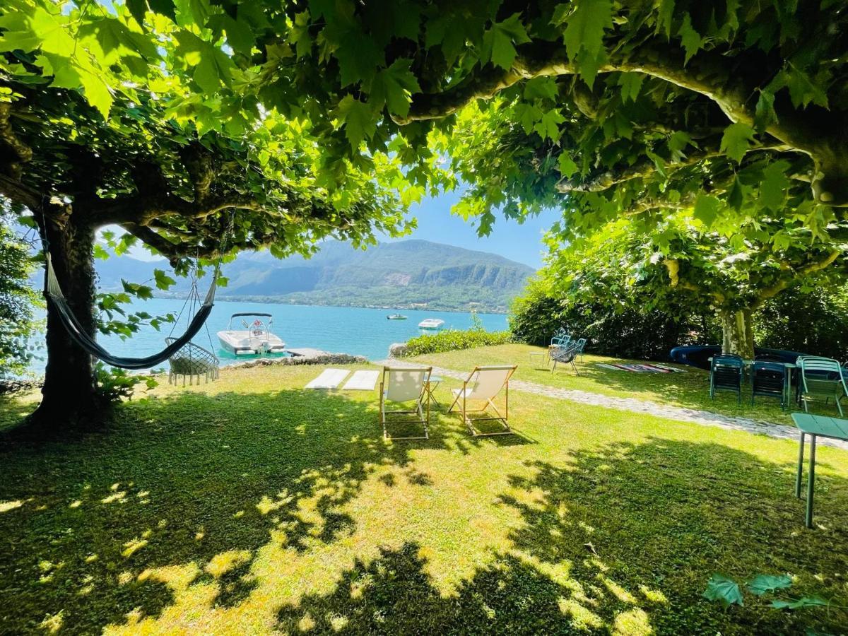 Les Clapotis Chambres Pieds Dans L Eau Lac D Annecy Angon Exteriér fotografie